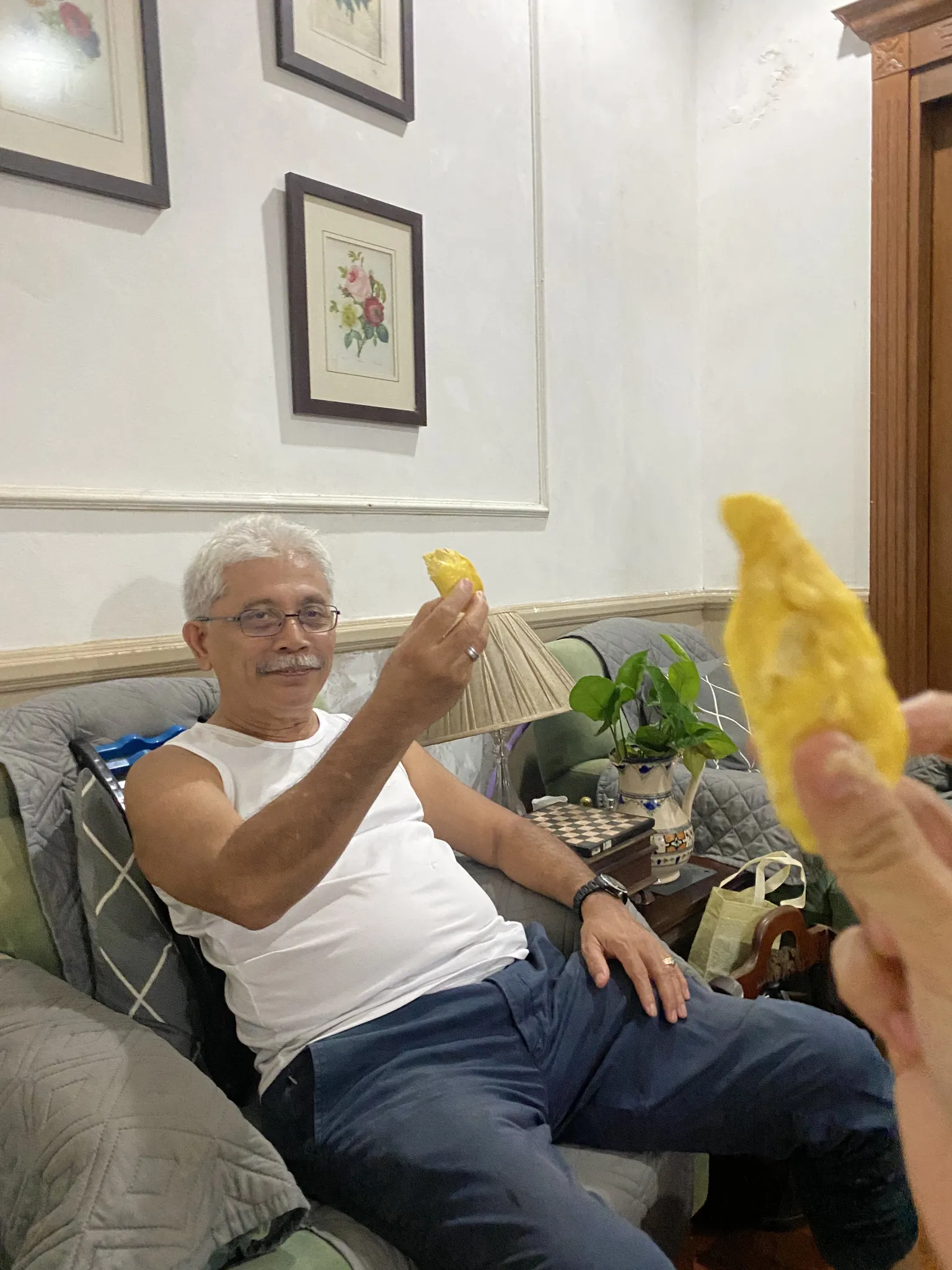 Ordered eggs and durian